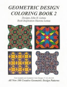 Paperback Geometric Design Coloring Book 2 Book