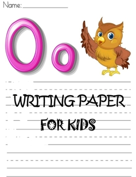 Paperback Writing Paper For Kids: Kindergarten writing paper with lines for ABC kids -- Writing Paper for kids with Dotted Lined - 120 pages 8.5x11 Hand Book