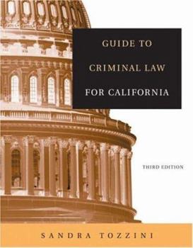Paperback Guide to Criminal Law for California Book