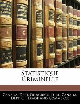 Paperback Statistique Criminelle Book