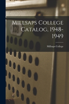 Paperback Millsaps College Catalog, 1948-1949 Book