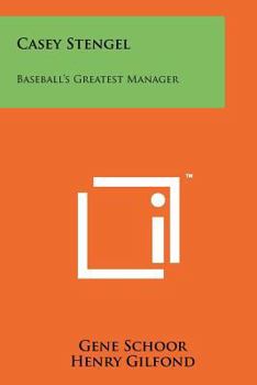 Paperback Casey Stengel: Baseball's Greatest Manager Book