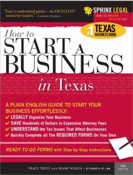 Paperback Start a Business in Texas Book