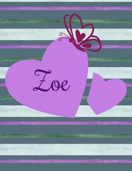 Paperback Zoe: Personalized Sudoku Activity Notebook - 100 Large Print Puzzles - Brain Logic Puzzle Book - Game Instructions and Answ Book