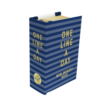 Misc. Navy Stripes Mini One Line a Day: A One-Year Memory Book