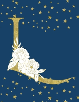 L: Dot Grid Notebook. Beautiful Monogrammed Dotted Journal