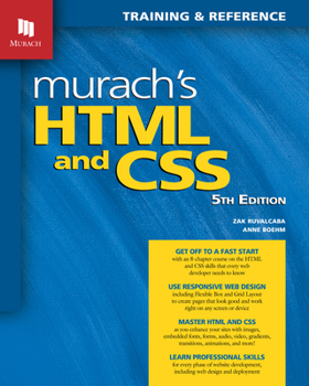 Paperback Murach's HTML and CSS (5th Edition) Book