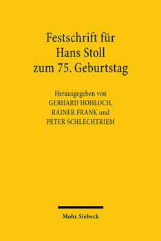 Festschrift Fur Hans Stoll Zum 75. Geburtstag
