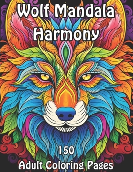 Wolf Mandala Harmony: 150 Adult Coloring Pages (Wolf Mandala Coloring Collection: A Howling Symphony for Adults)