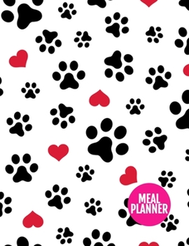 Meal Planner: Pretty Track And Plan Your Meals Weekly - 52 Week Food Planner | Diary | Log | Journal | Calendar - Meal Prep And Planning Grocery List ... 11 Inch | 110 Pages  - Cover Design BR 000237