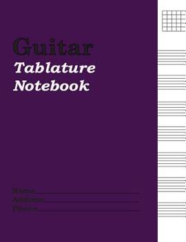 Paperback Guitar Tablature Notebook: Manuscript Paper Book