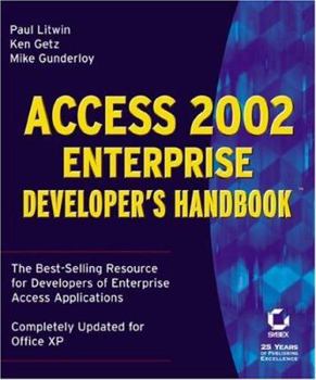 Paperback Access 2002 Enterprise Developer's Handbook [With CDROM] Book