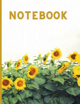 Paperback Sunflower Composition Notebook Book