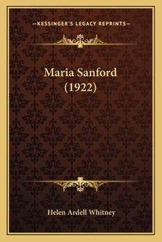 Paperback Maria Sanford (1922) Book