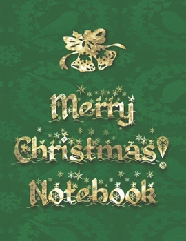 Merry Christmas! Notebook: Green Damask Birds - Wide Ruled - Legal Ruled Paper, Lined Journal, Large Size to Meet Your Needs