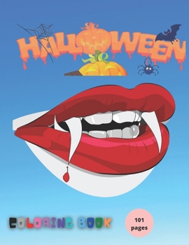 Halloween: Coloring book for kids and adults with calming graphics