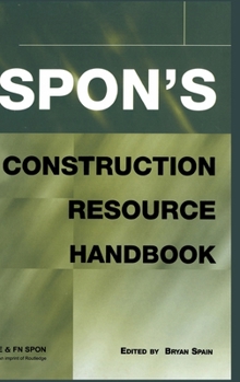 Hardcover Spons Construction Resource Handbook Book