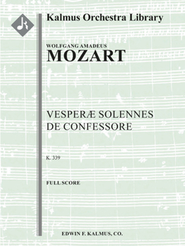 Paperback Vesperae Solennes de Confessore, K. 339: Conductor Score Book