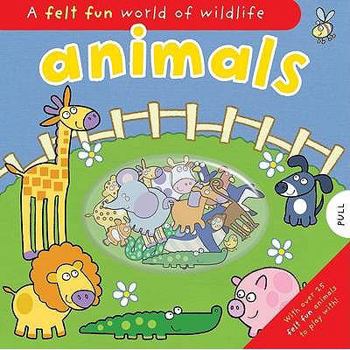 Hardcover Felt Fun Animals Book