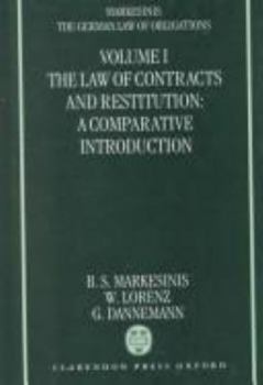 Hardcover The German Law of Obligations Book