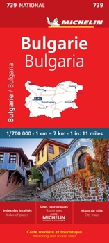 Loose Leaf Michelin Bulgaria Map 739 [French] Book