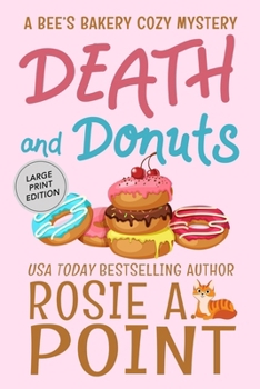 Paperback Death and Donuts [Large Print] Book