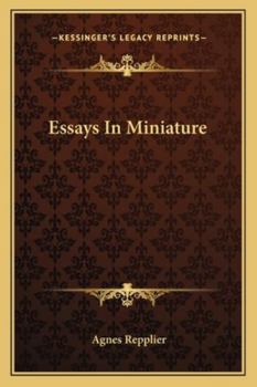 Paperback Essays In Miniature Book