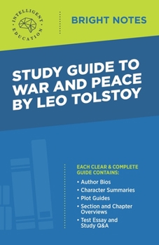 Paperback Study Guide to War and Peace by Leo Tolstoy Book