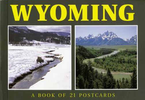 Card Book Wyoming: A Book of 21 Postcards Book
