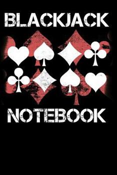 Paperback Blackjack Notebook: Blank Lined Journal with Basic Strategy Card Book