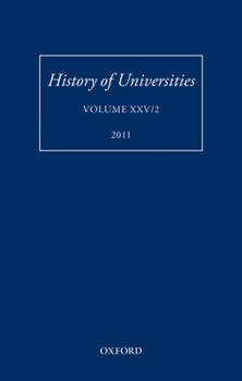 Hardcover History of Universities: Volume XXV/2 Book