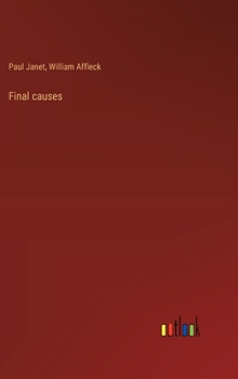 Hardcover Final causes Book