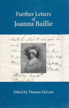 Hardcover Further Letters of Joanna Baillie Book
