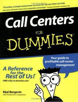 Paperback Call Centers for Dummies Book