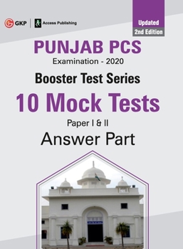 Paperback Booster Test Series - Punjab PCS Paper I & II - 10 Mock Tests (Questions, Answers & Explanations) Book