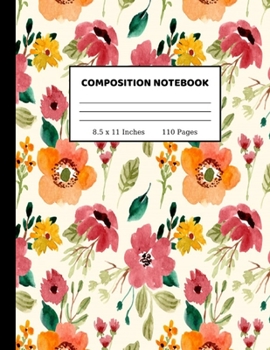 Paperback Composition Notebook: Wide Ruled Paper Notebook Journal - Cute Wide Blank Lined Workbook for Teens Kids Students Girls for Home School Colle Book