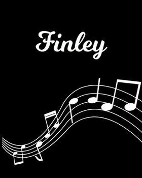 Paperback Finley: Sheet Music Note Manuscript Notebook Paper - Personalized Custom First Name Initial F - Musician Composer Instrument C Book