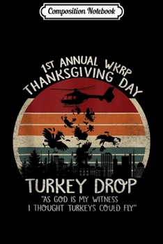 Composition Notebook: Thanksgiving Turkey Funny Wkrp-Turkey-Drop Tank Top Journal/Notebook Blank Lined Ruled 6x9 100 Pages