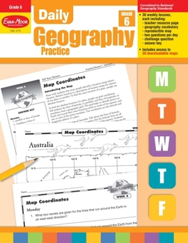 Paperback Daily Geography Practice: Grade 6 Book