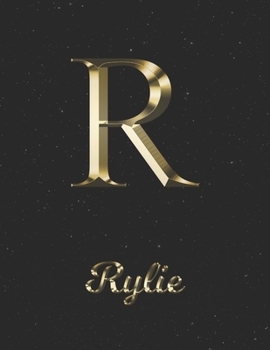 Rylie: 1 Year Daily Planner (12 Months) | Yellow Gold Effect Letter R Initial First Name | 2020 - 2021 | 365 Pages for Planning | January 20 - ... | Plan Each Day, Set Goals & Get Stuff Done