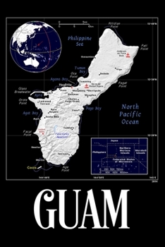 Paperback Guam: Map of Guam Notebook Book