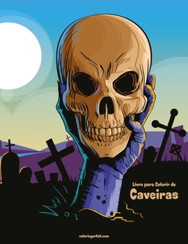 Paperback Livro para Colorir de Caveiras [Portuguese] Book