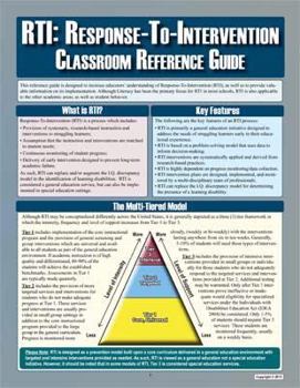 Pamphlet RTI: Response-To-Intervention Classroom Reference Guide Book