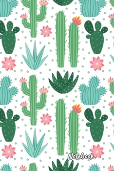 NoteBook: Lined Notebook with Cactus Cover Cool Journal, Unique Diary, Bullet Journal, for Writing - 130 Pages - 6 x 9