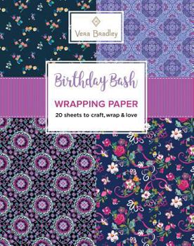 Paperback Vera Bradley Birthday Bash Wrapping Paper Book