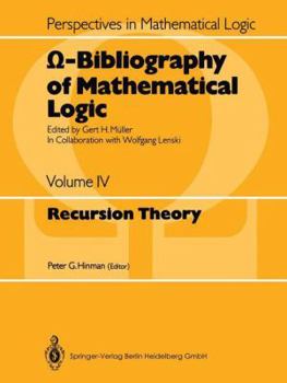 Paperback &#937;-Bibliography of Mathematical Logic: Recursion Theory Book