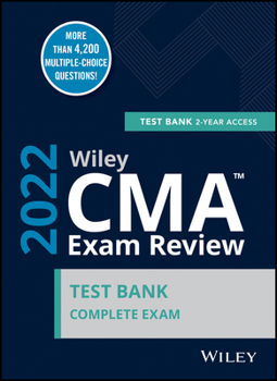 Paperback Wiley CMA Exam Review 2022 Test Bank: Complete Exam (2-Year Access) Book