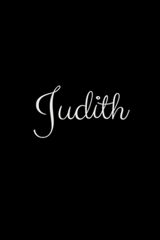 Judith: notebook with the name on the cover, elegant, discreet, official notebook for notes
