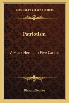 Paperback Patriotism: A Mock Heroic In Five Cantos Book
