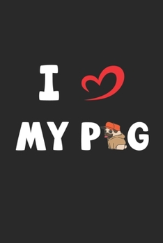 Paperback My Pug: Notebook for Pug Owner dot grid 6x9 120 pages Book